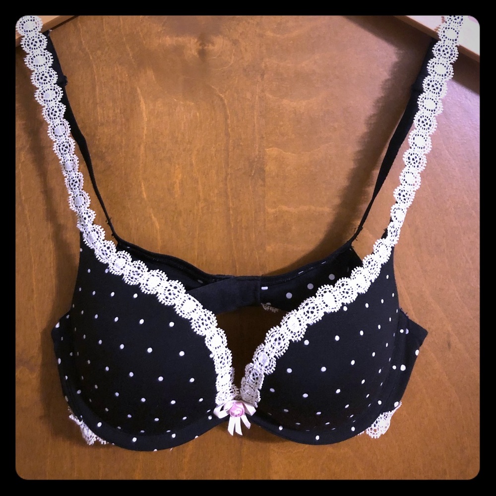 Victoria’s Secret polka dot push-up bra
